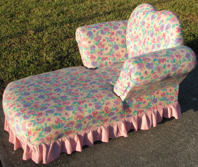 Kids Lounge Chair
 Kids Size Chaise Lounge Chair Pink Floral 2 patterns EUC
