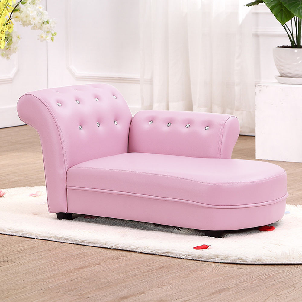 Kids Lounge Chair
 Pink Kids Sofa Chaise Lounge Armrest Chair Relax Couch