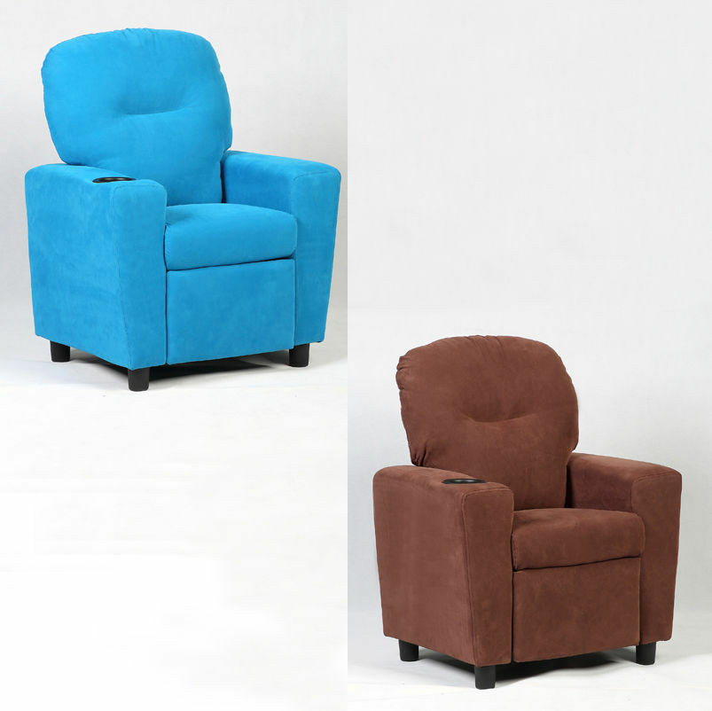 Kids Lounge Chair
 Blue Brown Kids Recliner Lounge Chair Armchair Sofa