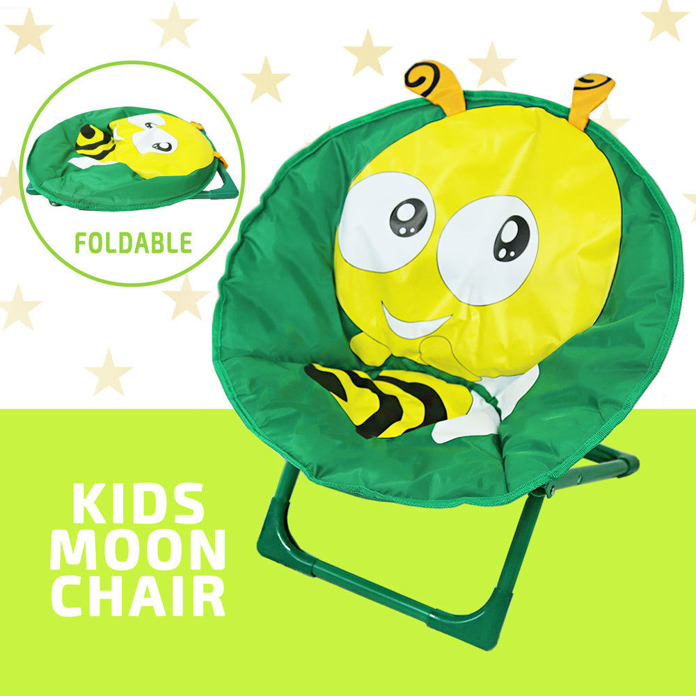 Kids Moon Chair
 Kids Moon Chair Folding Padded Oval Round Seat Toddler