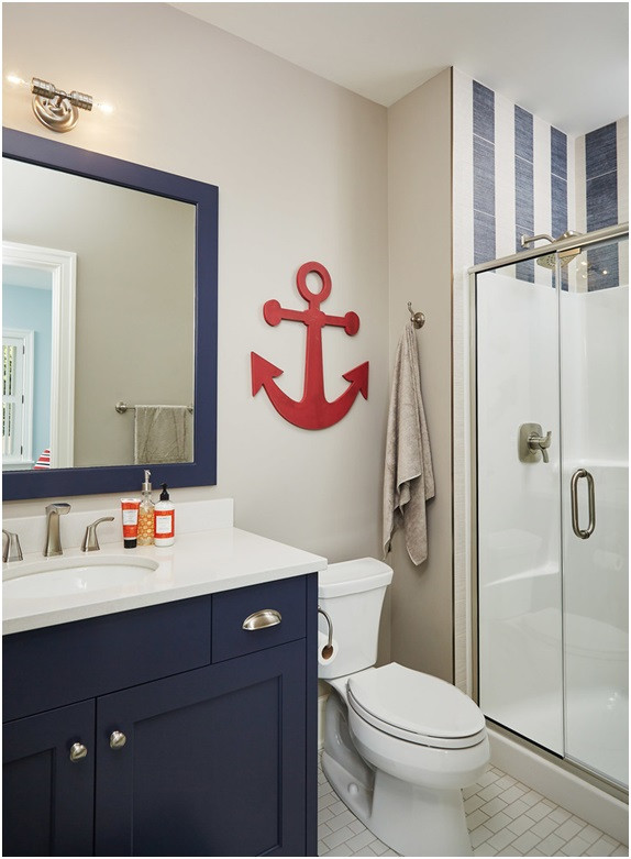 Kids Nautical Bathroom
 29 Gorgeous Ideas for Bathroom Wall Decor