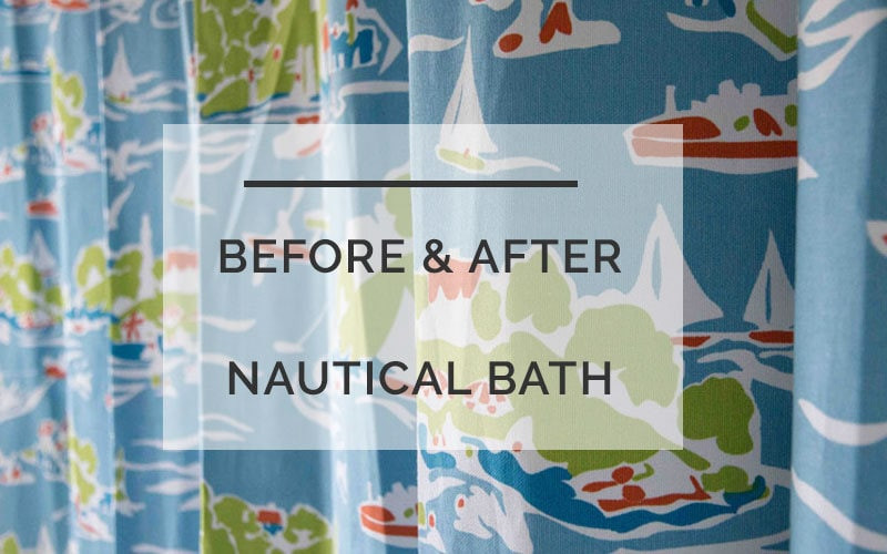 Kids Nautical Bathroom
 Before and After Kids Nautical Bathroom $400 Renovation