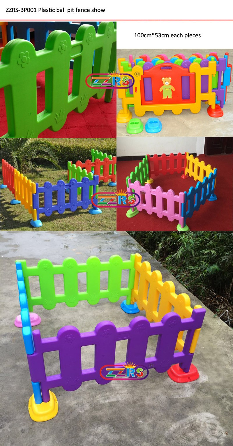 Kids Outdoor Fence
 Indoor Outdoor Playground Children Play Color Plastic