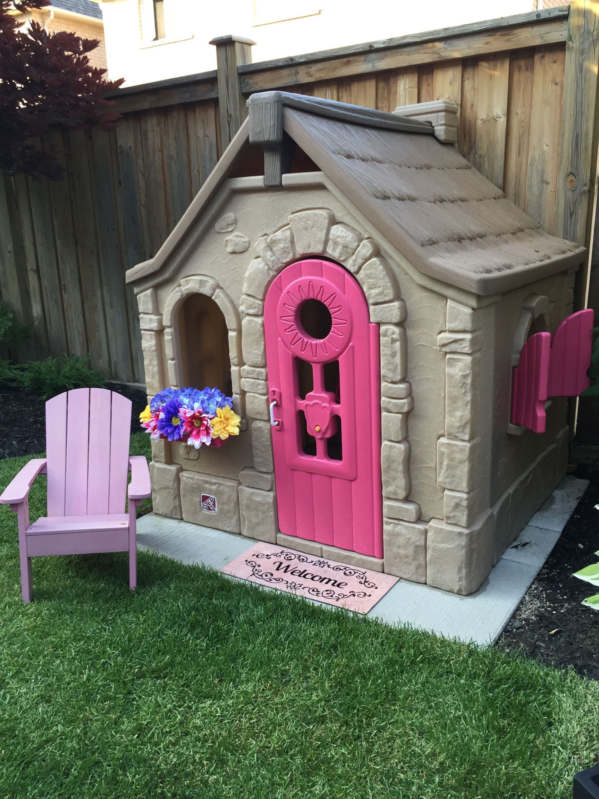 Kids Outdoor Plastic Playhouse
 DIY plastic playhouse …