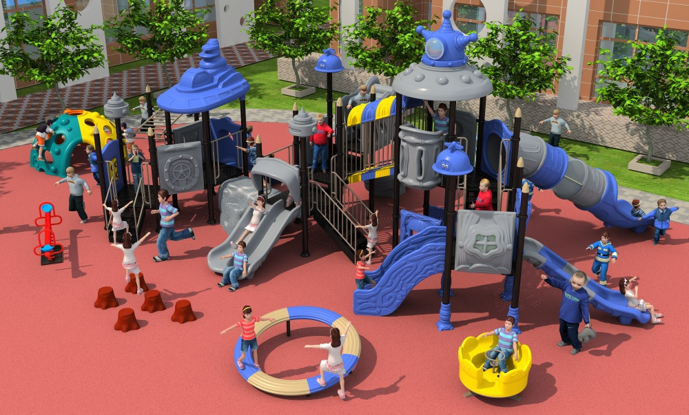Kids Outdoor Play Equipment
 CE ISO TUV exporting school playground structure children
