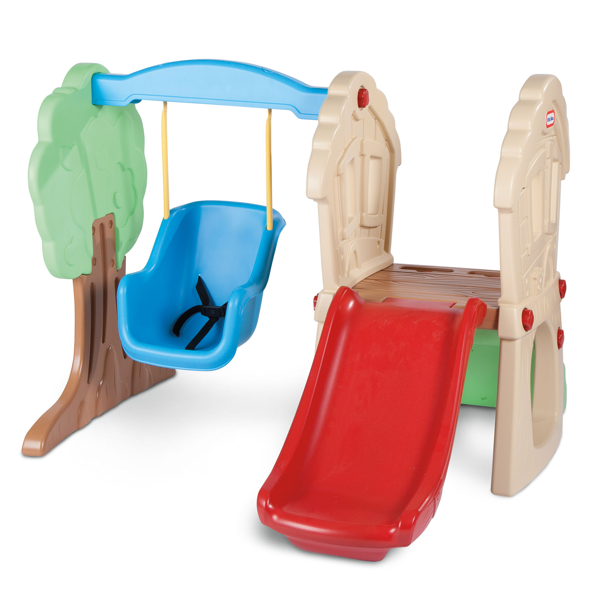 Kids Plastic Swing Set
 Plastic Playground Slide Backyard Swing Set Outdoor
