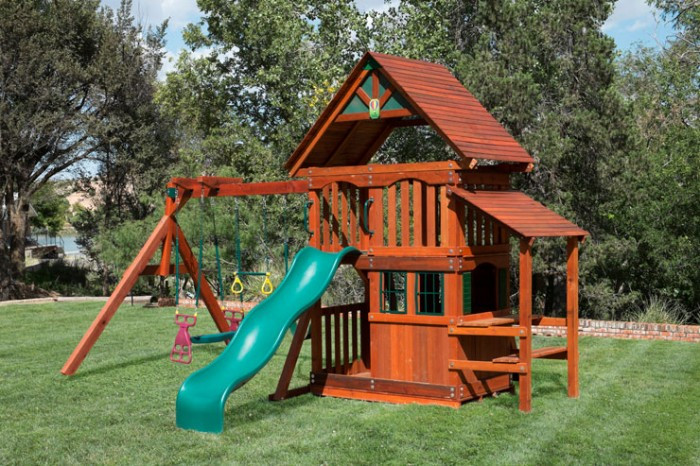 Kids Playhouse Swing Set
 Children s Outdoor Swing Sets at Discounted