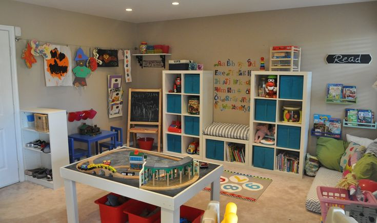 Kids Playroom Storage
 17 Best images about Indoor Playground Daycare Ideas on