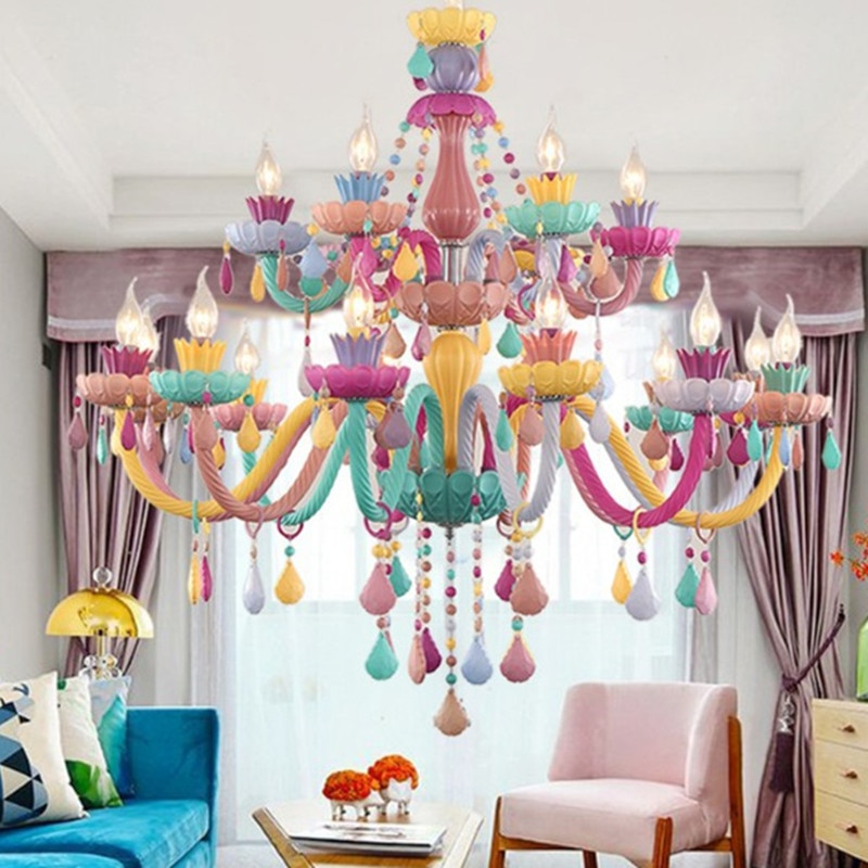 Kids Room Chandelier
 Multi color chandelier for Children room Bedroom Nursery