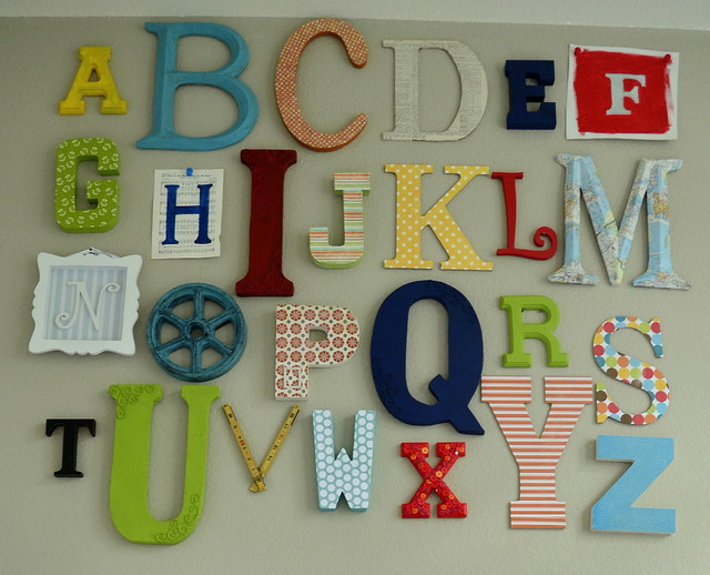 Kids Room Letters
 Alphabet Wall Art Eclectic Kids Austin