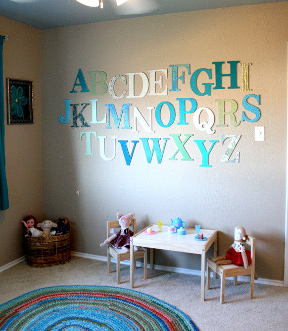Kids Room Letters
 Alphabet Themed Rooms for Kids Design Dazzle