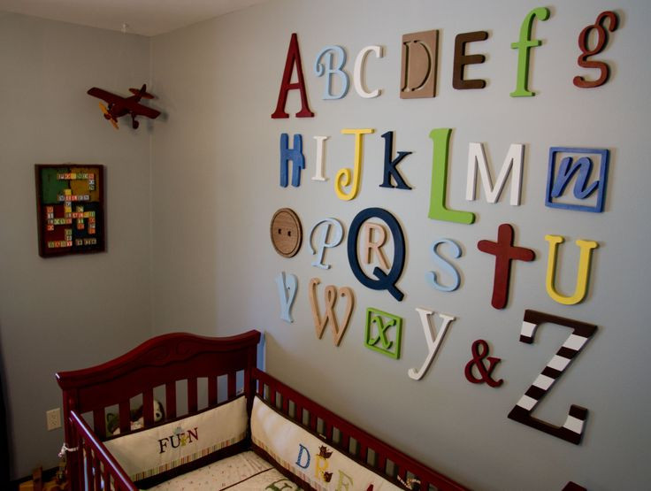 Kids Room Letters
 Alphabet Nursery Wall Decor – Do It And How
