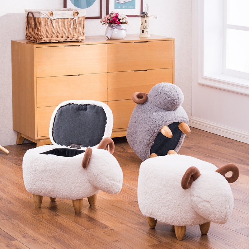 Kids Room Ottoman
 2018 New Cute Animal Stool Sheep Ottoman Living Room Chair