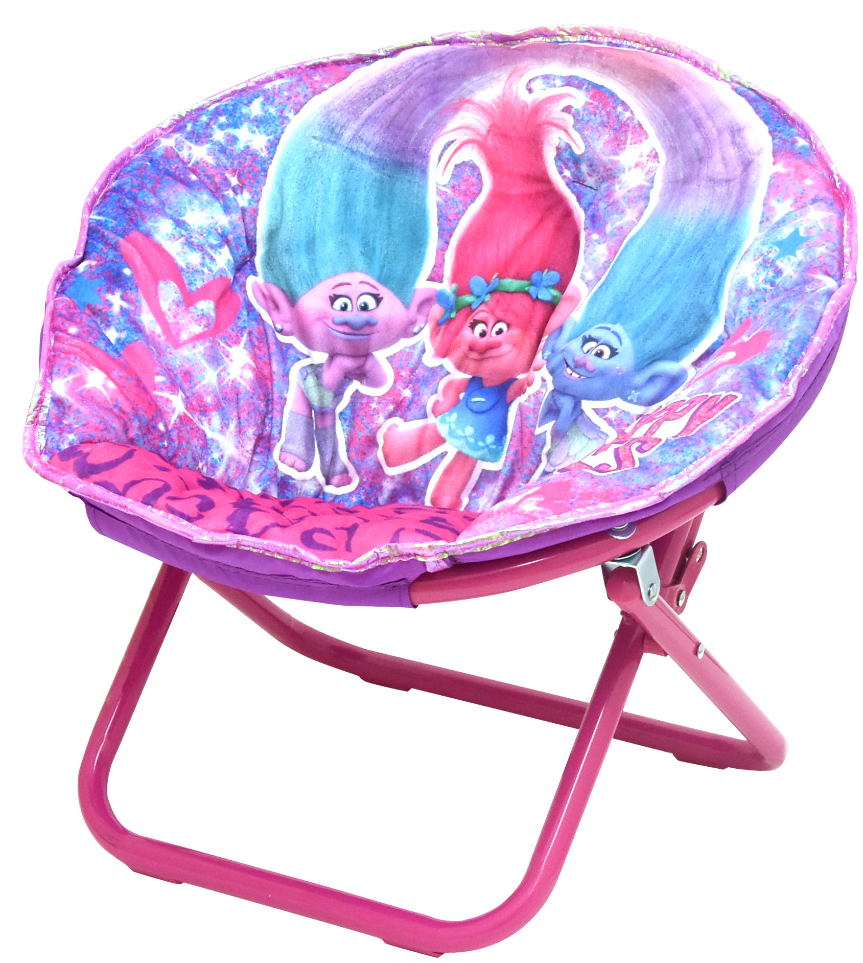 Kids Saucer Chair
 Trolls Kids 18" Mini Saucer Chair with Glitter Walmart