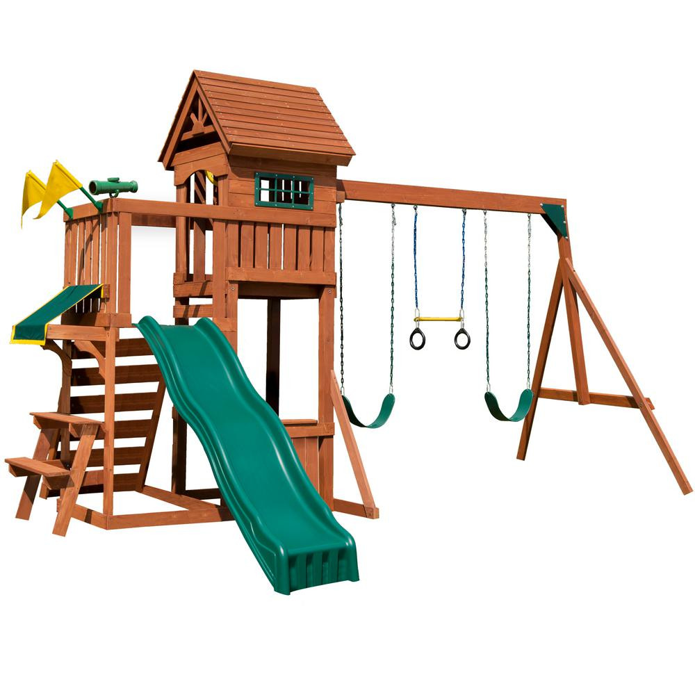 Kids Slide And Swing
 Swing N Slide Playsets Playful Palace Wood plete
