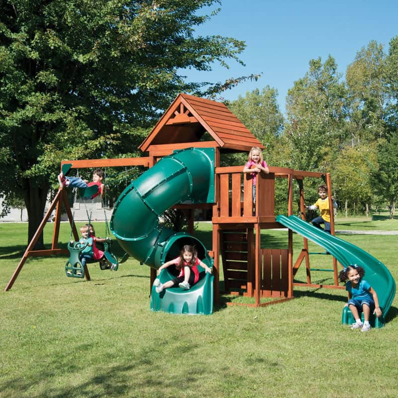 Kids Slide And Swing
 Backyard Playground and Swing Sets Ideas Backyard Play