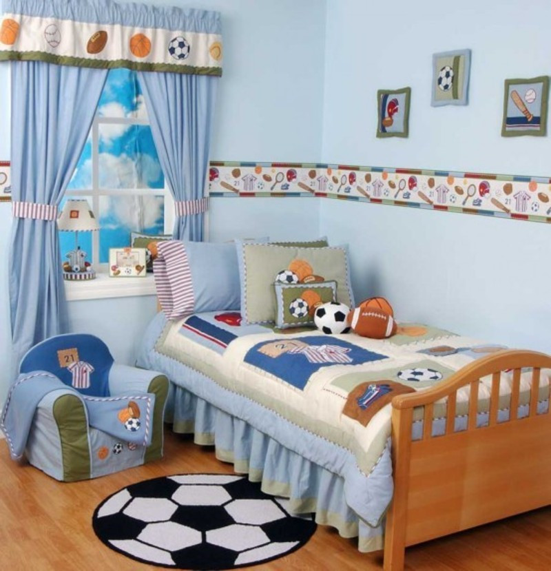 Kids Sports Room Decorations
 Kids Bedroom Ideas With Sports World Theme design
