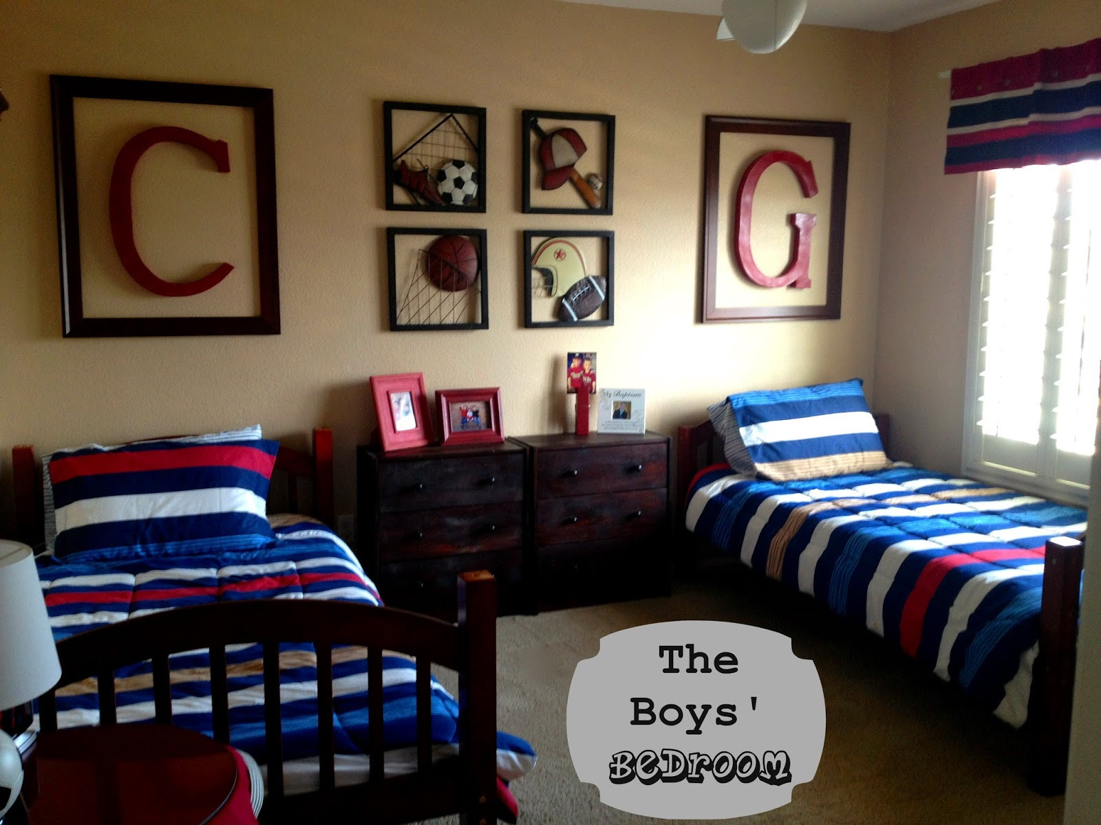 Kids Sports Room Decorations
 Marci Coombs The Boys Sports Themed Bedroom