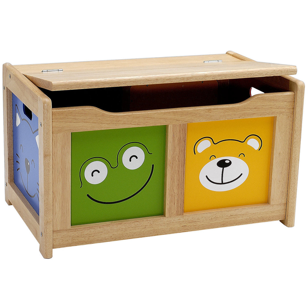 Kids Storage Trunk
 Childrens Four Friends Wooden Toy Storage Chest by Pintoy