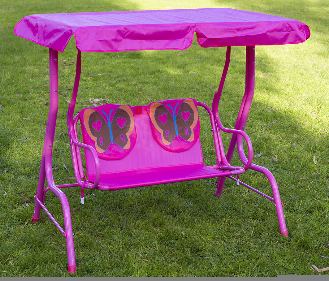 Kids Swing Chair
 Kids Swing Chair Butterfly Pattern Canopy Chair Hanging