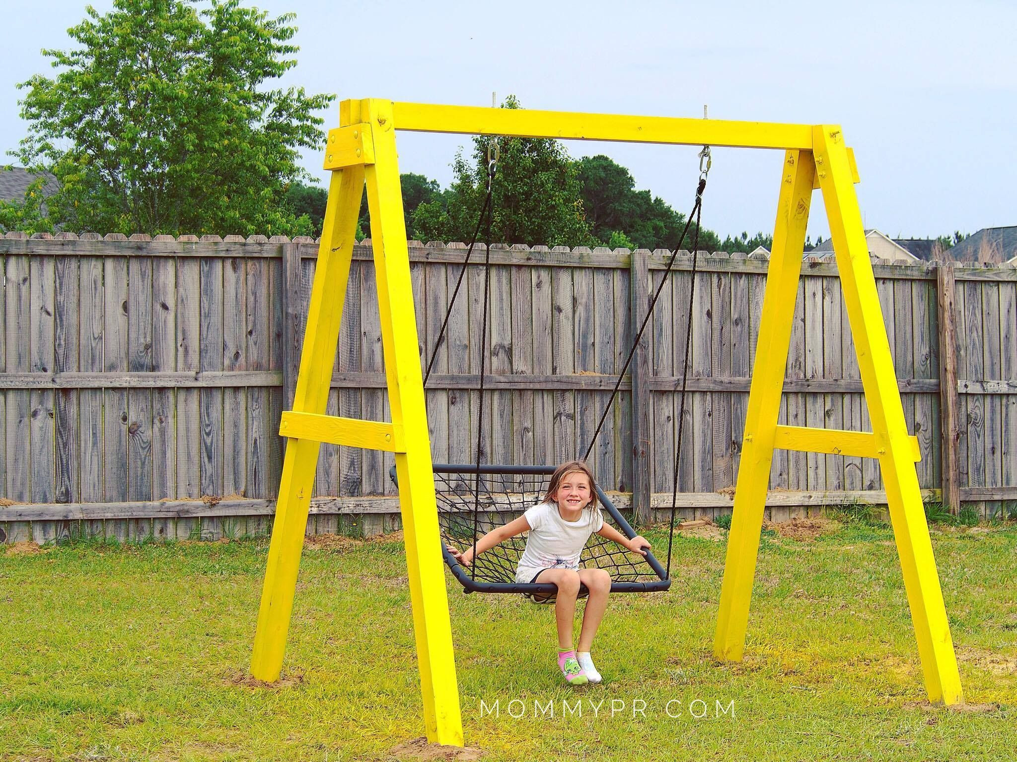 Kids Swing Frame Awesome How To Build An A Frame Swing Set Of Kids Swing Frame 
