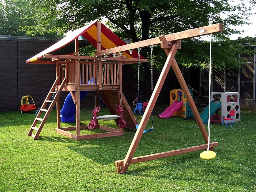 Kids Swing Sets For Sale
 Ideas Happy Kidsplay With Wooden Swing Sets Clearance