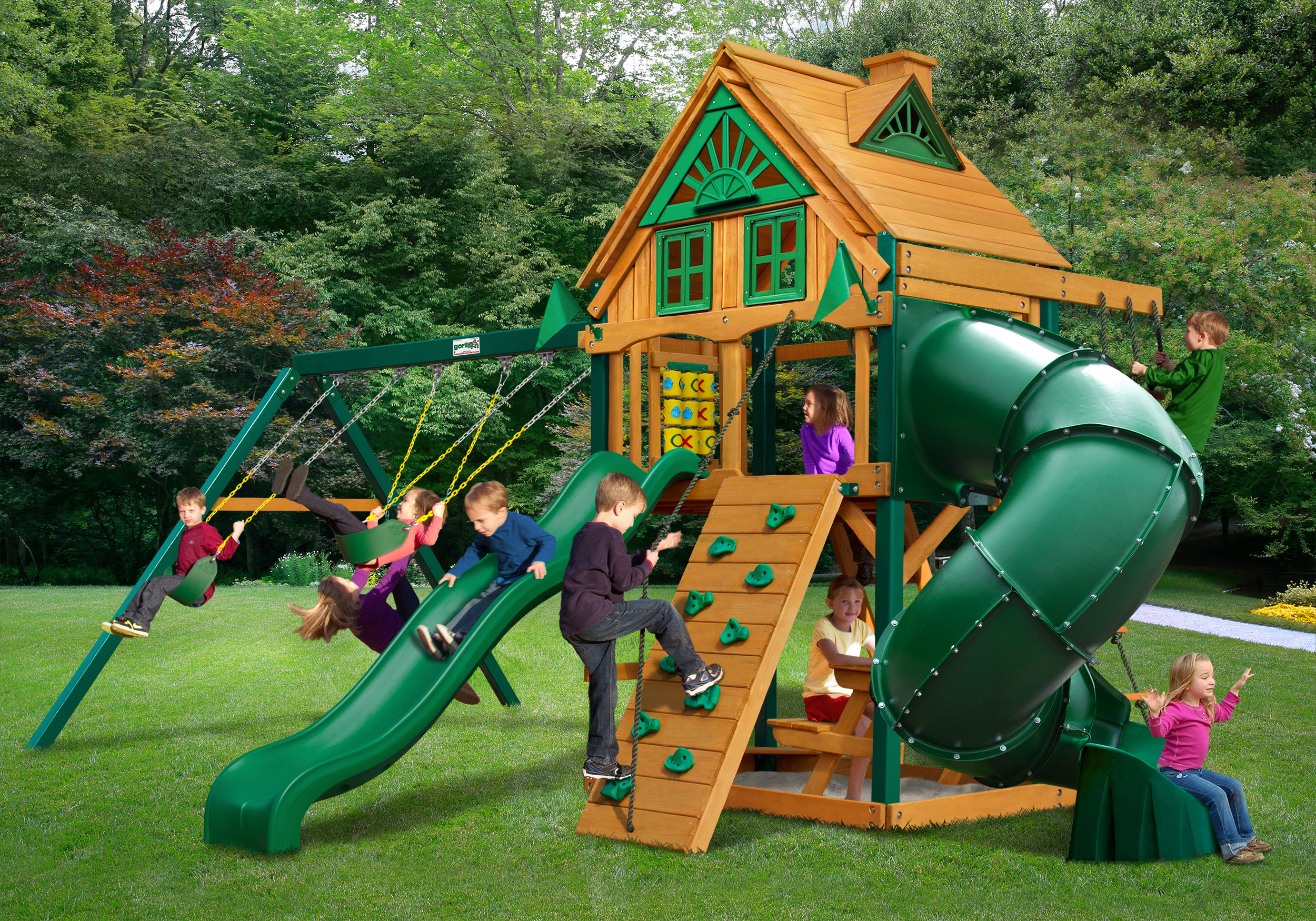 Kids Swing Sets For Sale
 Ideas Happy Kidsplay With Wooden Swing Sets Clearance