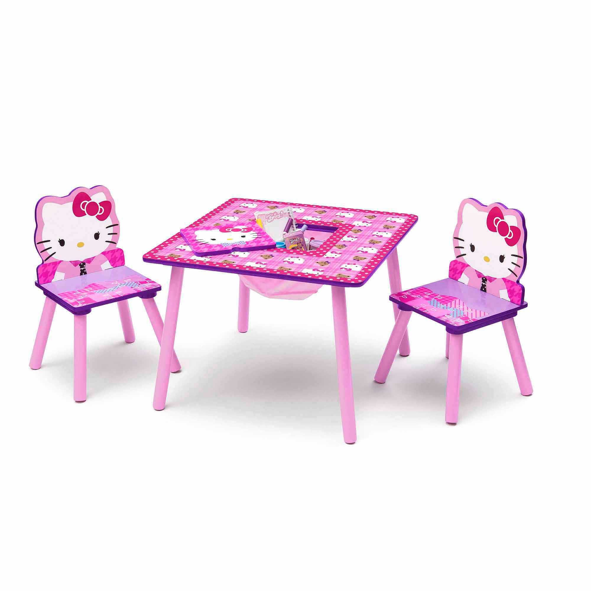 Kids Table Walmart
 Hello Kitty Toddler Table and Chair Set with Storage