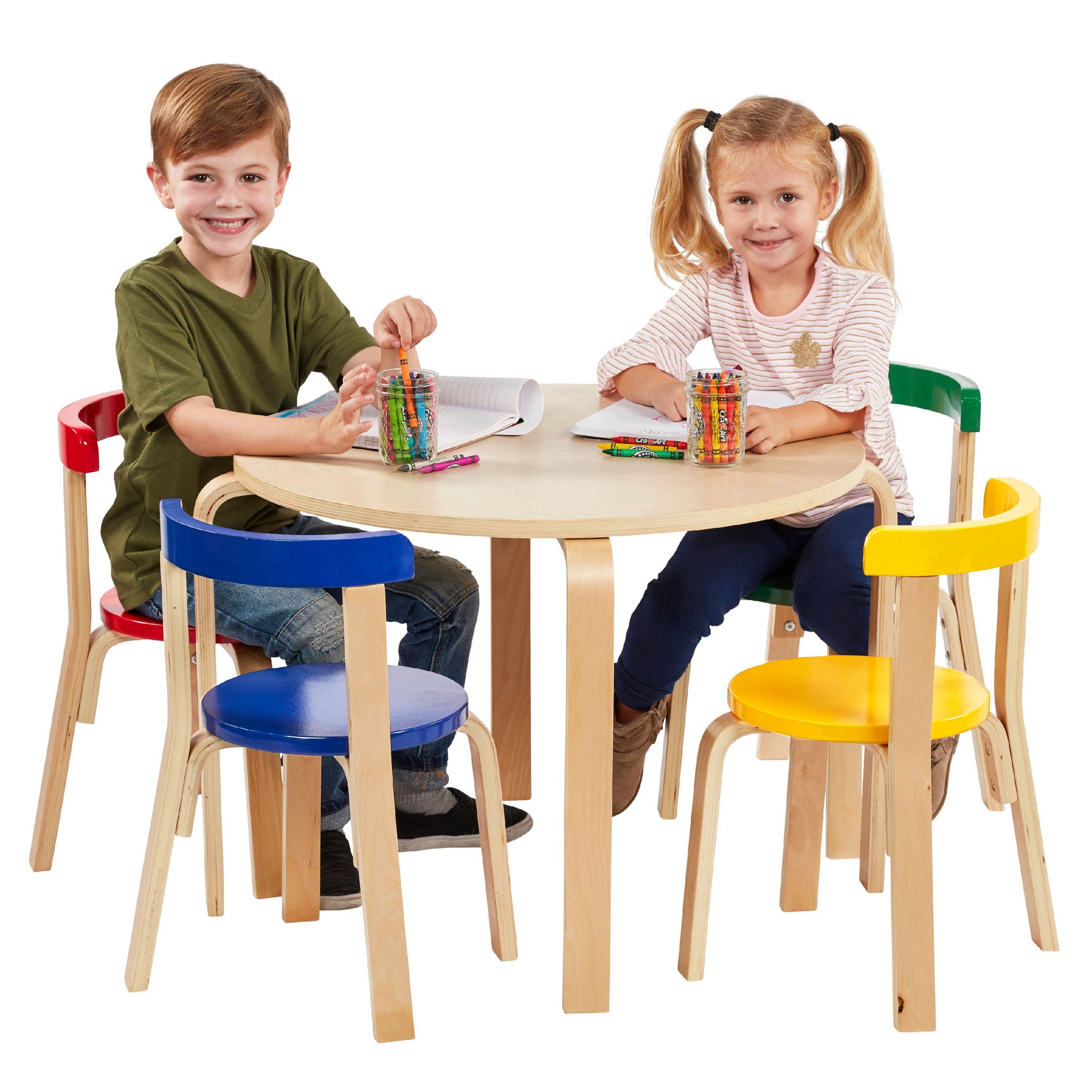 Kids Table Walmart
 ECR4Kids Bentwood Curved Back Chair and Table Furniture