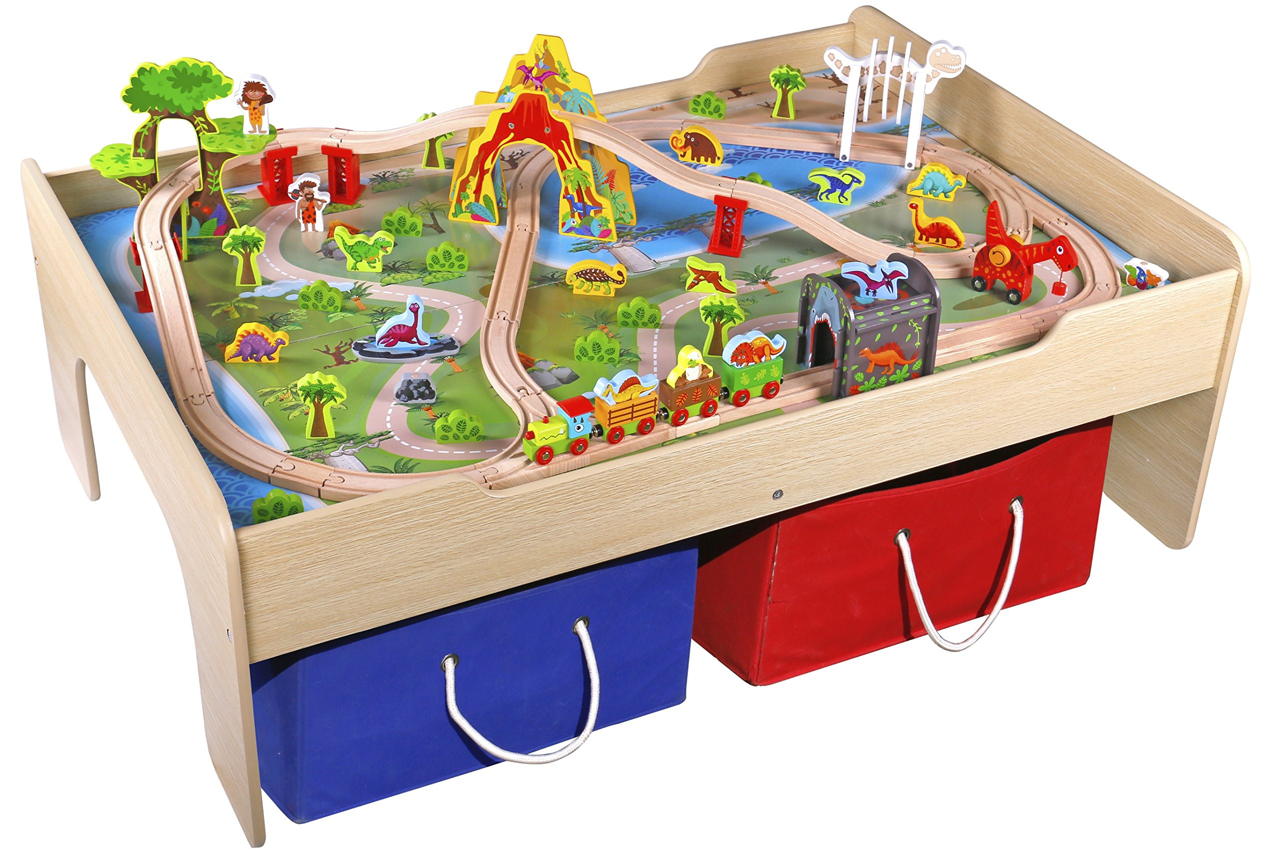 Kids Train Table
 Pidoko Kids Wooden Multi Activity Play Train Table