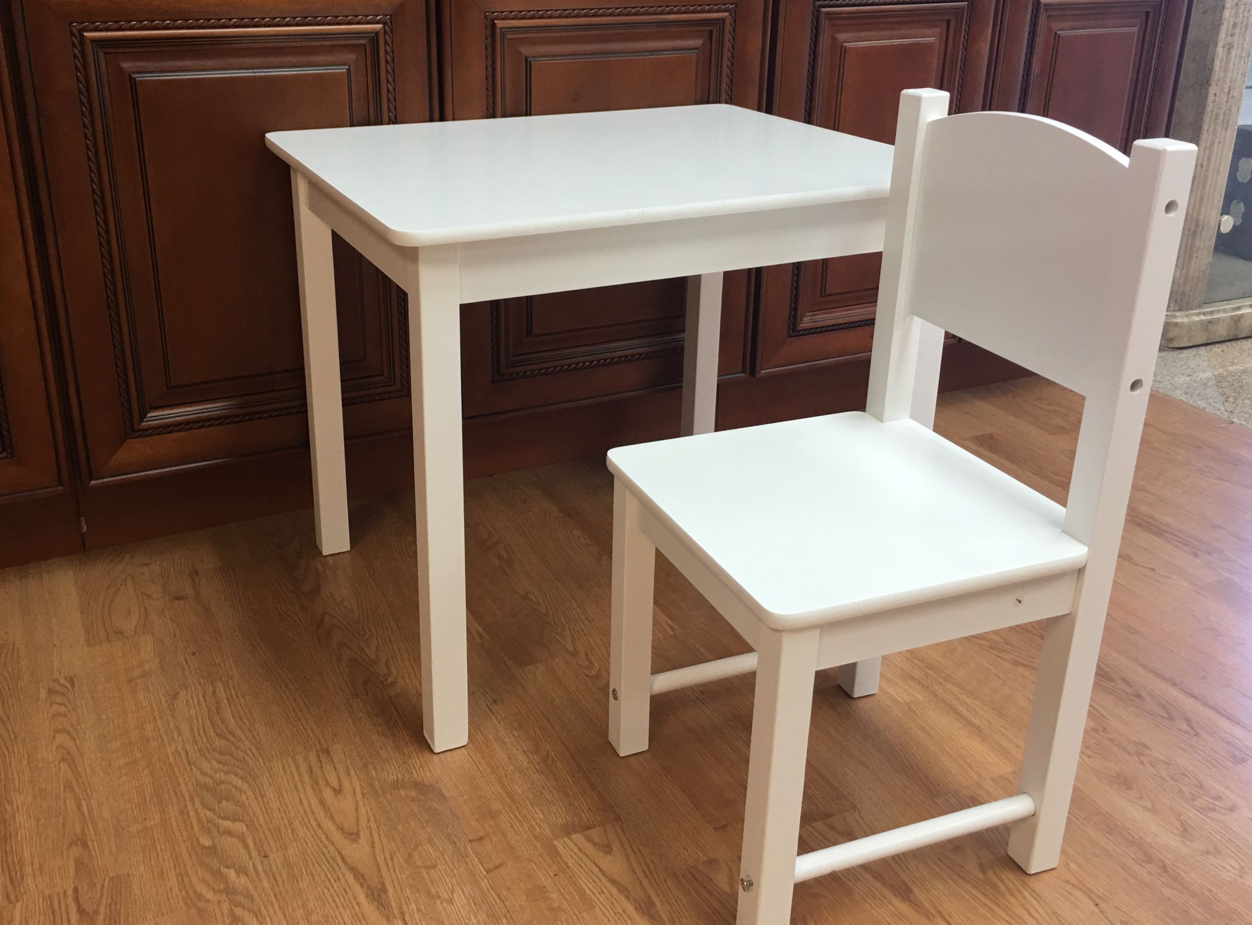 Kids Wooden Table Set
 Wooden Kids Table and 2 Chairs Set Solid Hard Wood sturdy