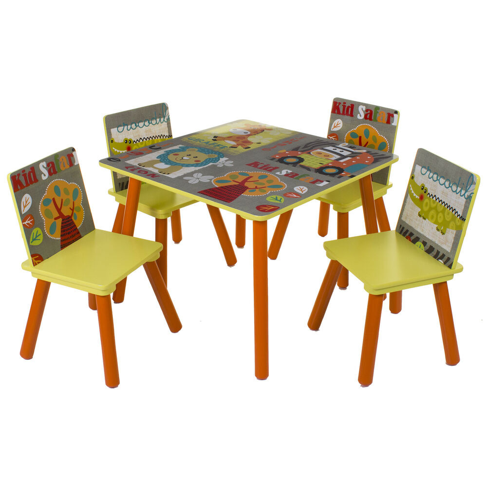 Kids Wooden Table Set
 KIDS WOODEN TABLE & CHAIR SET CHILDRENS BEDROOM PLAYROOM