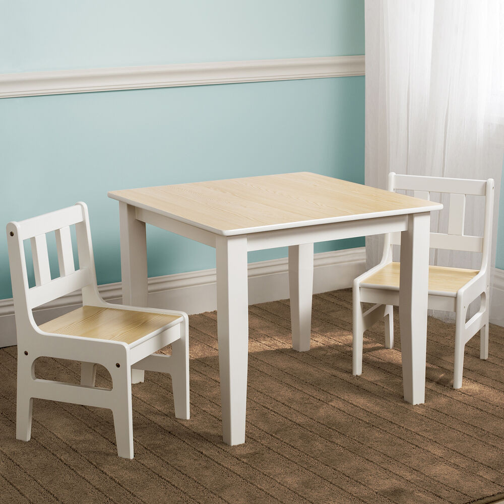 Kids Wooden Table Set
 NEW DELTA CHILDREN NATURAL KIDS WOODEN TABLE & CHAIRS SET
