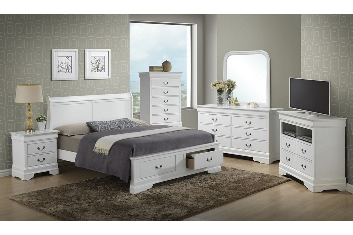 King Bedroom Sets With Storage
 Bedroom Sets Dawson White King Size Storage Bedroom Set