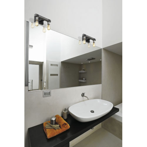 Kirkland Bathroom Vanities
 Z Lite Kirkland Ashen Barnboard Two Light Vanity 472 2V