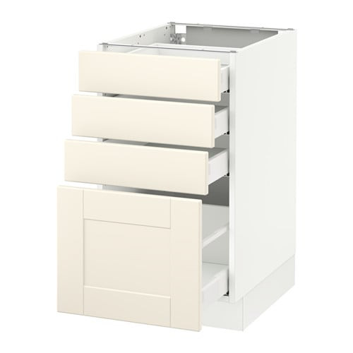 Kitchen Base Cabinets With Drawers
 SEKTION Base cabinet with 4 drawers Ma Grimslöv off