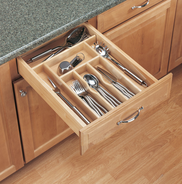 Kitchen Cabinet Dividers
 Wood Classics Cutlery Tray Insert Kitchen Drawer