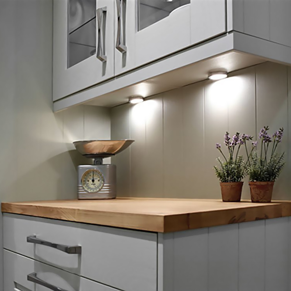 Kitchen Cabinet Light Inspirational Led Kitchen Under Cabinet Puck Lighting 5000k 25w Halogen