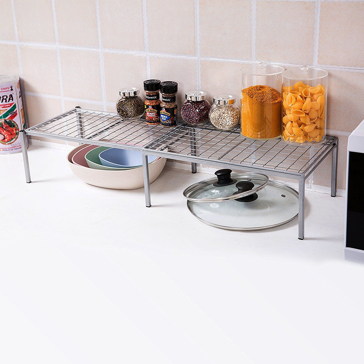 Kitchen Cabinet Organizers Amazon
 Amazon Expandable Metal Wire Frame Kitchen Counter
