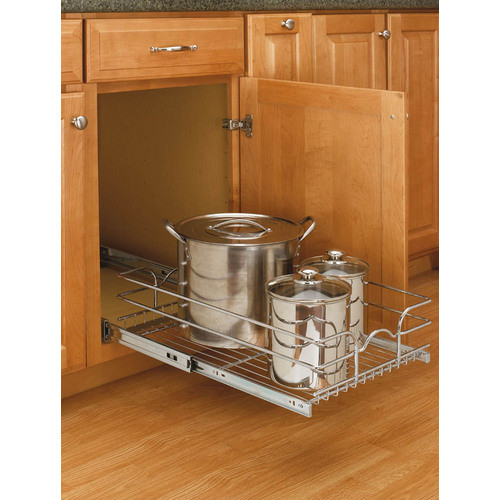 Kitchen Cabinet Organizers Lowes
 Chrome Rev A Shelf Cabinet Organizer from Lowes Storing