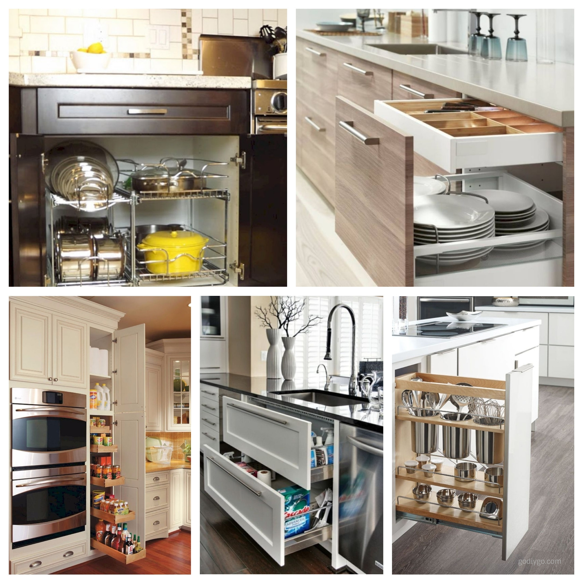 Kitchen Cabinet Storage
 44 Smart Kitchen Cabinet Organization Ideas GODIYGO