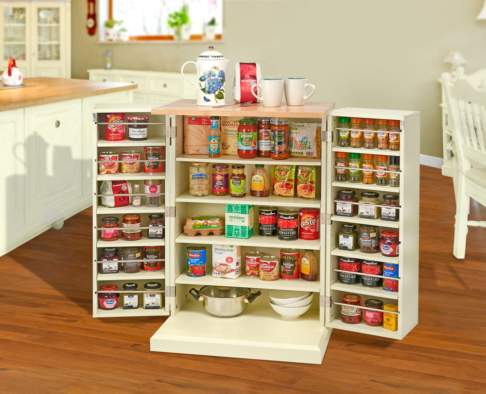 Kitchen Cabinet Storage Unit
 Freestanding Pantry Cupboard Storage Unit Cabinet Solid