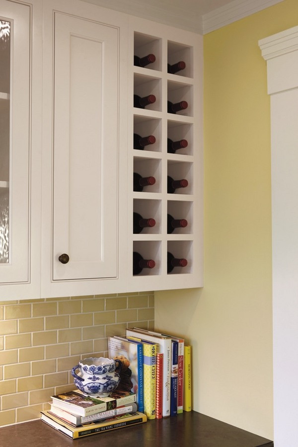 Kitchen Cabinet Wine Storage
 Modern wine racks –an impressive decorative element in the