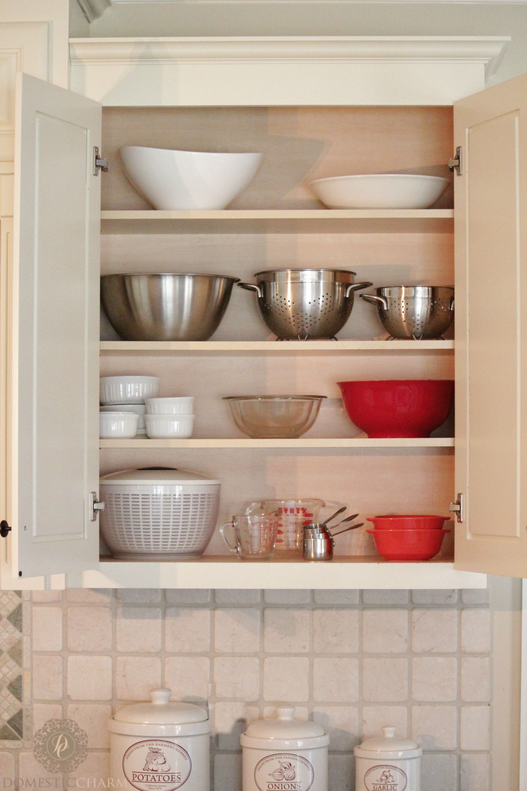 Kitchen Cabinets Organizer
 Organizing Your Kitchen Cabinets Domestic Charm