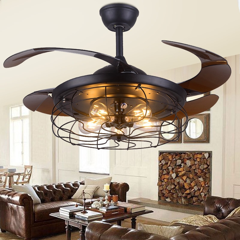 Kitchen Ceiling Fan With Light
 Vintage ceiling fan light for Bedroom Kitchen Living room