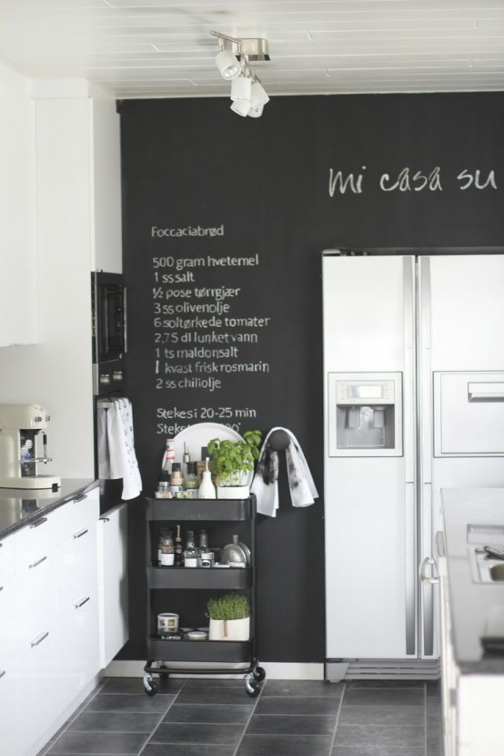 Kitchen Chalkboard Wall Ideas
 35 Creative Chalkboard Ideas For Kitchen Décor DigsDigs