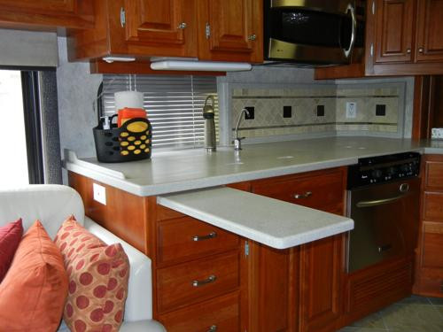 Kitchen Countertop Extension
 RV Countertop Extension Mod More Space Less Problems
