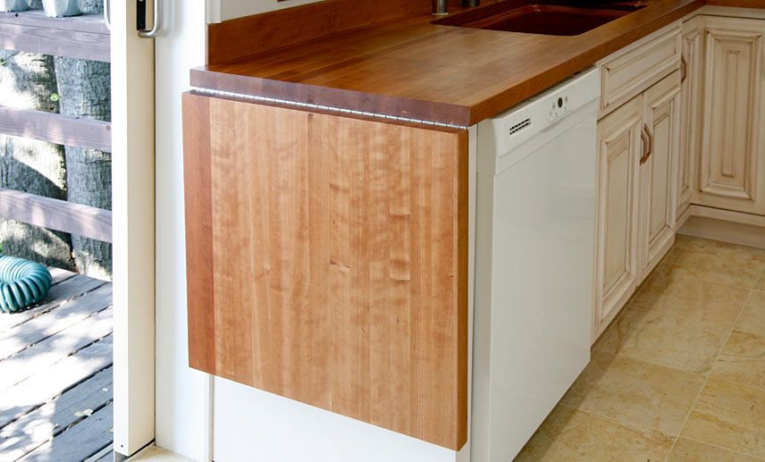 Kitchen Countertop Extension
 American Cherry Wood Countertop with Drop leaf in Oakland