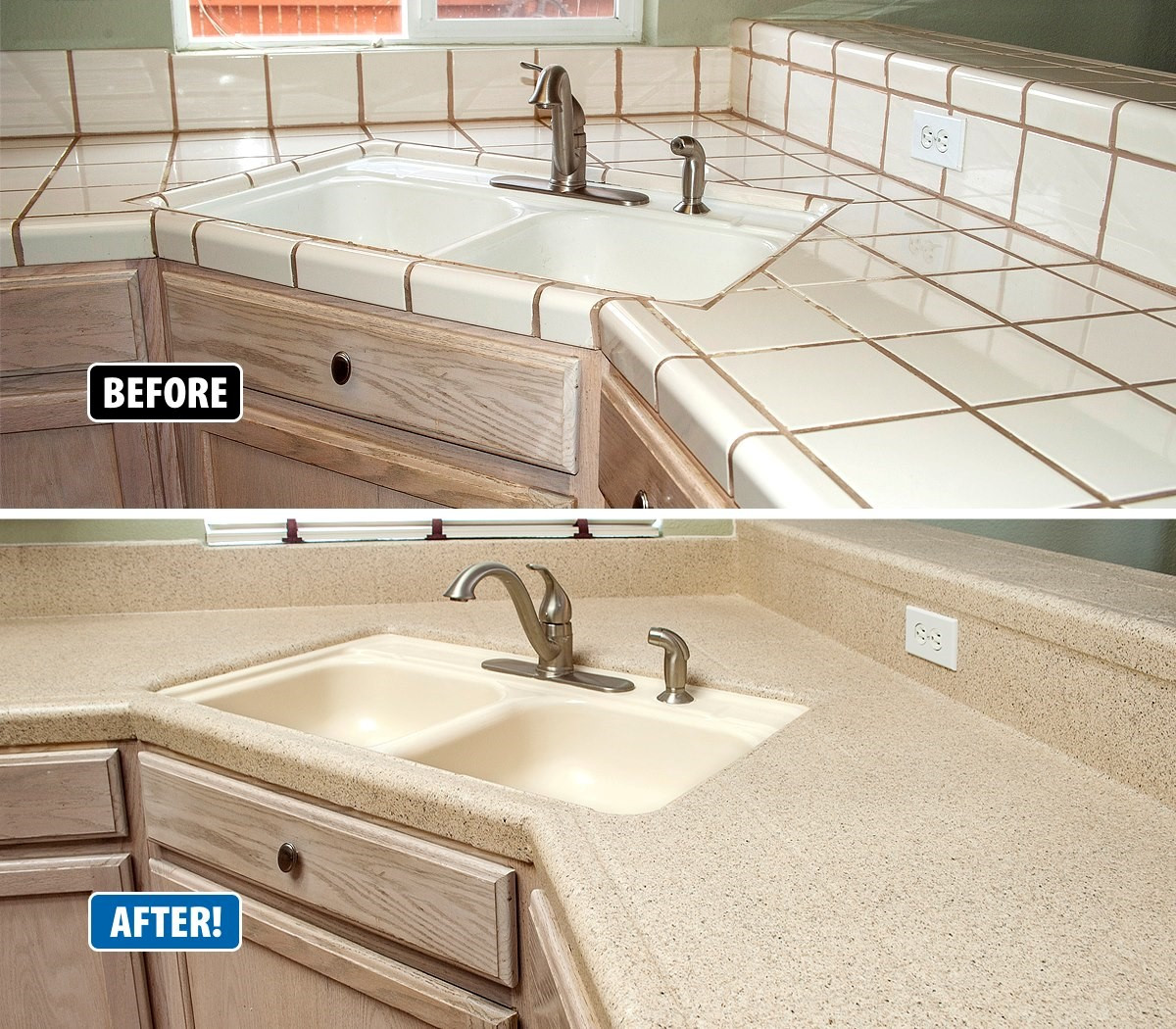 Kitchen Countertop Refinishing
 Countertop Refinishing Revitalizes Outdated Kitchens