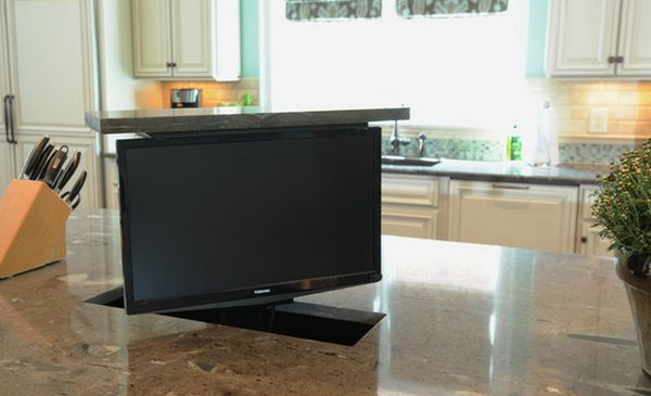Kitchen Countertop Tv
 TV Swivel Concepts – Very Practical And Perfect For Modern